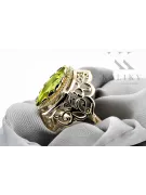 Vintage Inel Peridot galben Aur galben 14K vrc017y